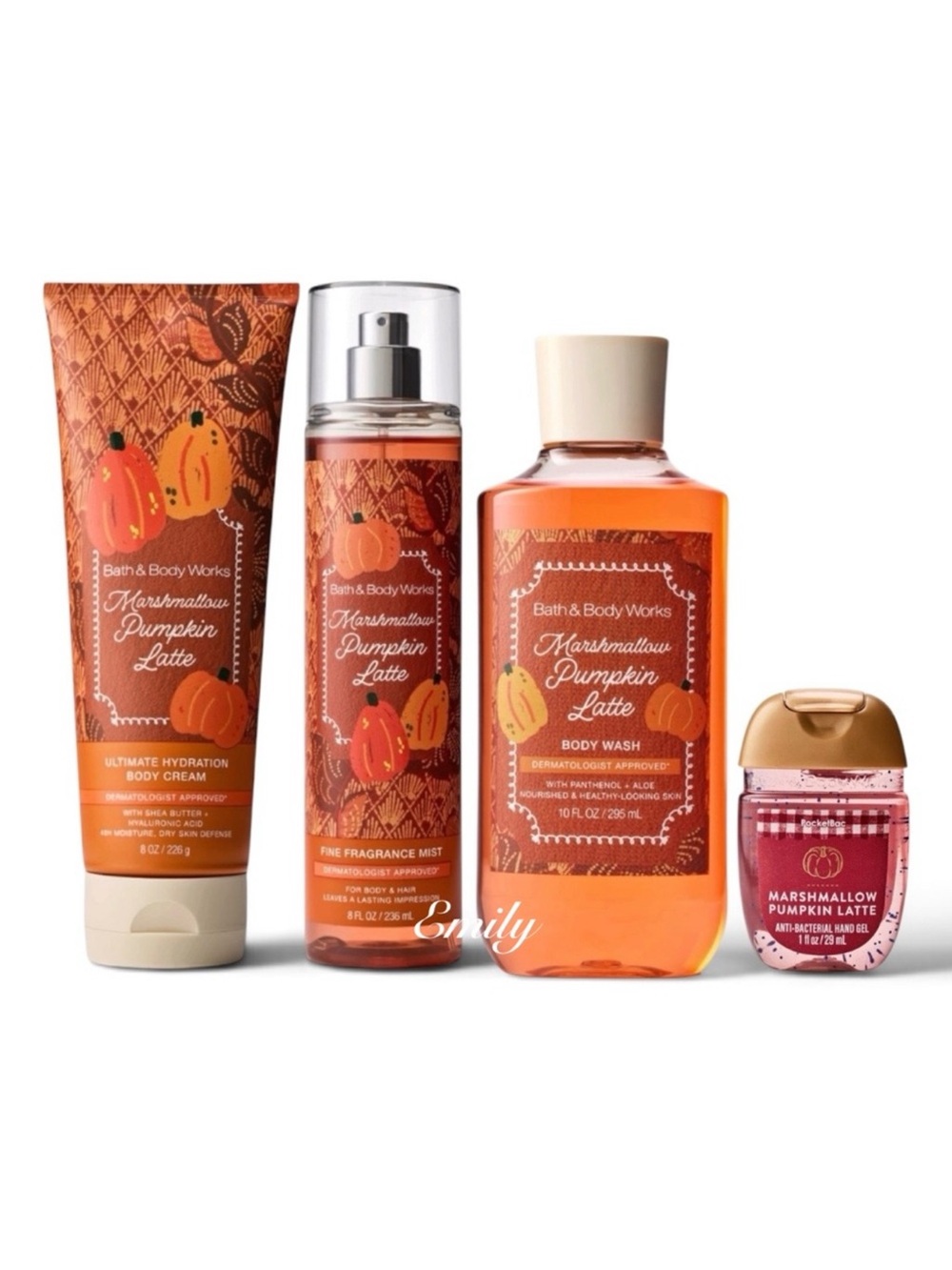 Bath & Body Works Marshmallow Pumpkin Latte Body Care Set - Picture 9 of 10